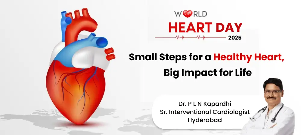 World Heart Day 2025 awareness by Dr P L N Kapardhi cardiologist in Hyderabad